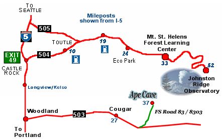 Ape Cave Map